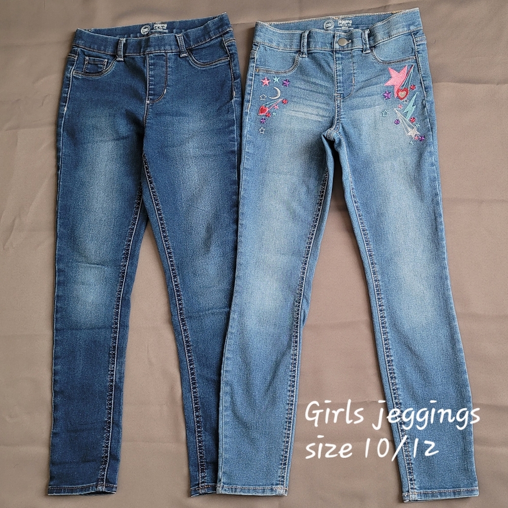 Girls jean jeggings size 10/12